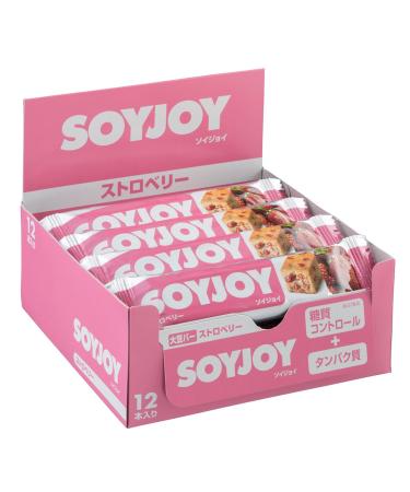 Soyjoy Strawberry Flavor 30g x 12pc - Made in Japan | Authentic Japanese Snack - Buy Online on GoSupps.com
