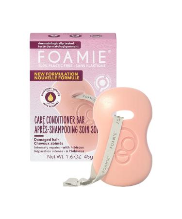 Foamie Conditioner Bar Hibiskiss I Solid conditioner for dry hair I Plastic free I 45 grams
