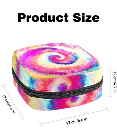 Colorful Tie-dye Menstrual Storage Bag | Period Pouch for Women & Teen Girls | Multi-colored 1pcs - Buy Online on GoSupps.com