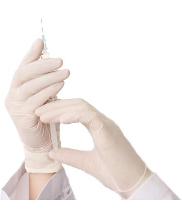 Adenna Platinum 5.5 mil Latex Powder Free Exam Gloves - White, Medium (Box of 100) - Buy Online on GoSupps.com