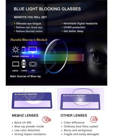 Me&Hz Blue Light Blocking Glasses - Stylish Anti-Eyestrain Eyewear for Women & Men - Leopard Design - Buy Online on GoSupps.com