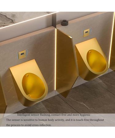 304 Stainless Steel Wall-Mounted Men's Sensor Urinal Commercial Bathroom Toilet Urinal High-Efficiency Flushing Urinal Urine Diverter Splash-Proof Anti-Clogging Urinal for School/Hotel Dark Gray - Buy Online on GoSupps.com