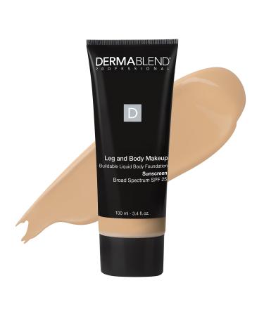 Dermablend Leg and Body Makeup, with SPF 25. Skin Perfecting Body Foundation for Flawless Legs with a Smooth, Even Tone Finish, 3.4 Fl. Oz. 20N Light Natural