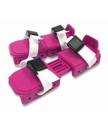 A&R Bob Skates Double Runner Strap-on Skates Pink