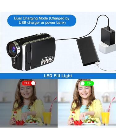 Heegomn Video Camera Camcorder 2.7K 36MP Vlogging Digital Recorder with 2.8 LCD - Perfect for YouTube, TikTok, Teens & Beginners - Buy Online on GoSupps.com