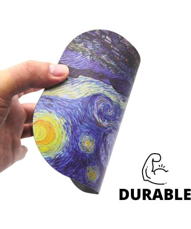 Starry Night Van Gogh Magnetic Rolling Tray - Small Metal Tray for Smoking Accessories - Cute Gift Idea - 7 x 5.5 - Buy Online on GoSupps.com