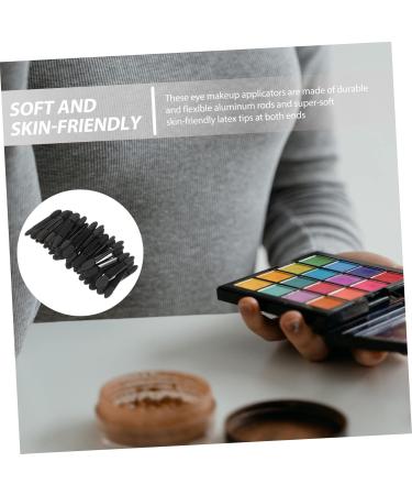 FOMIYES 50pcs Eyeshadow Sponges Eye Shadow Applicator Eye Shadow Brush Makeup Brush Miss Cleaning Brush Bulk Size 2 Black - Buy Online on GoSupps.com