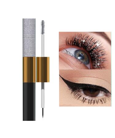 Opilroyn Washable Mascara Eye Makeup Glitter Mascara Gel Formula Mascara Women SmudgeProof Sparkly Makeup Eyeliner for Men Women Friends Beautician
