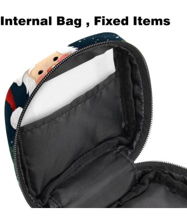 Travel Makeup Organizer for Women - Menstrual Cup Pocket Big Capacity Christmas Snowflake Design - 1 Count - Buy Online on GoSupps.com