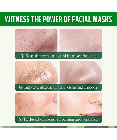 TBeautfave Peel Off Face Masks Green Tea Deep Cleanse Mask Whitehead Remover Mask Nose Pore Strips Acne Removing Purifying Deep Cleansing Pore Pores Shrinking Moisturising - Buy Online on GoSupps.com