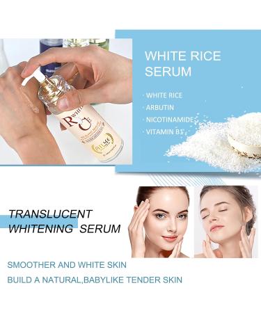 AILKE BOOST LUSTER AILKE Natural rice extract whitening serum clean skin smooth with niacinamide improves dull skin nourishing moisturizing for face and body 100 ml pack of 1 1 copy - Buy Online on GoSupps.com