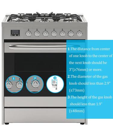 Child Safety Stove Knob Covers (5+1 Pack) - Large Gas Stove Knob Locks for Kids Protection - Buy Online on GoSupps.com