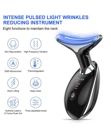 Dolphin-Black Face & Neck Firming Device | Double Chin Reducer & Wrinkle Removal Tool | Facial Sculpting & Lift Kit for Tightening & Smoothing - Buy Online on GoSupps.com