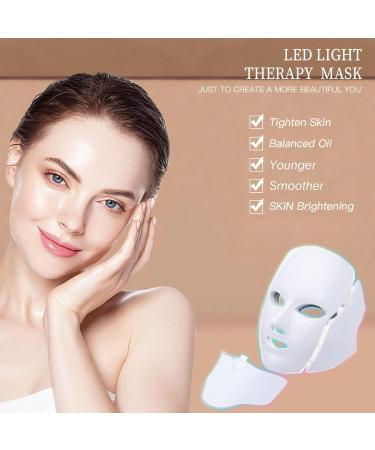 Buy Blue Red Light Therapy Mask - 7 Colors LED Face Mask for At-Home Light Therapy | International Shipping Available - Buy Online on GoSupps.com