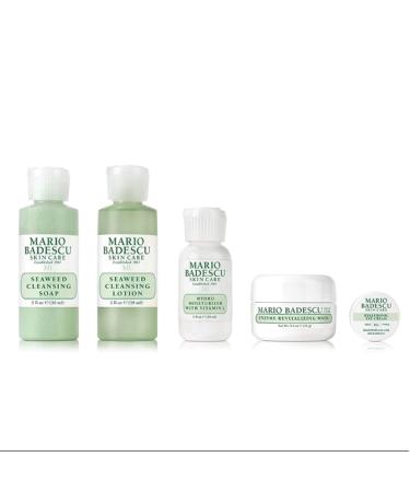 Shop Mario Badescu Combo/Dry Regimen 5 Piece Skincare Gift Set | Seaweed Soap Lotion Moisturizer & More - Perfect for All Skin Types - Buy Online on GoSupps.com