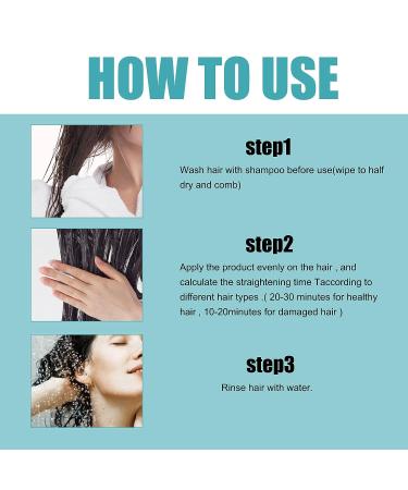 2PCS Protein Hair Straightening Cream - Keratin Treatment for Faster Smoothing and Shine | Professional Damaged Hair Care Solution - Buy Online on GoSupps.com