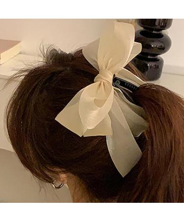 Saterkali Hair Clip Multi Layers Hair Decoration Lightweight Anti-break Ponytail Claw Hair Accessories White - Buy Online on GoSupps.com