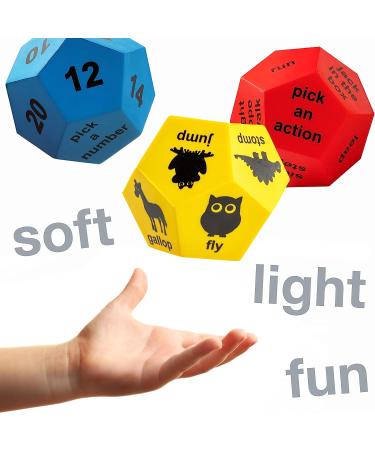 Covelico Kids Exercise Dice | Movement Games for Active Play | Physical Education Equipment for Fun Workouts - Buy Online on GoSupps.com
