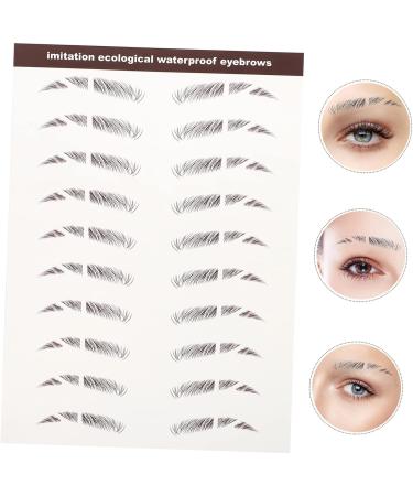 FOMIYES 24 Pcs Eyebrow Stickers Black Stickers Bionic Eyebrow Imitation Eyebrow Sticker Eyebrow Trimming 3d - Buy Online on GoSupps.com