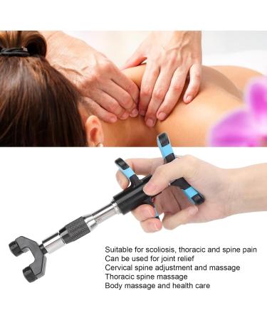 Manual Chiropractic Tool with 10 Gears - Adjustable Chiropractic Adjustment Tool (Black) for Optimal Pain Relief - Buy Online on GoSupps.com