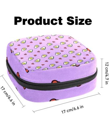 Avocados & Cherries Women s Bandage Storage Bag - Portable Menstrual Cup & Pad Pocket with Zipper for Teens & Women - Buy Online on GoSupps.com