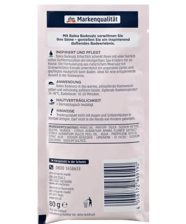 Balea Bath Salt Relax - Vegan - 80g | International Shipping Available - Buy Online on GoSupps.com