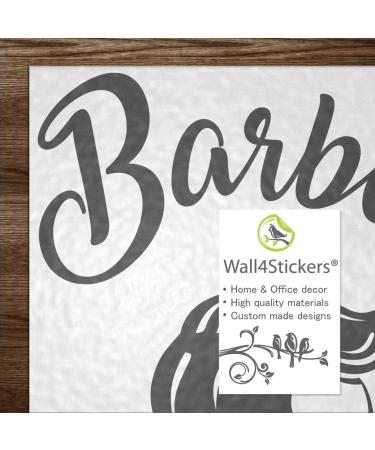Barber Shop Wall Sticker Art Salon Decor Hair Beauty Sign Pole Man Vinyl Decoration Mural Barbershop Signs face Beard Style Hairdresser Logo Haircut Stylist Hairdressing Hairstyle Quote Window Decal - Buy Online on GoSupps.com