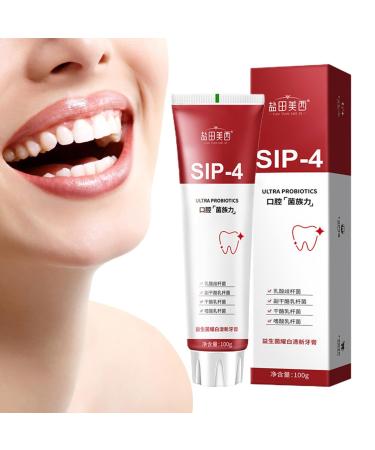 Teeth Whitening Toothpaste | Sp-4 Probiotic Toothpaste for Bad Breath,Probiotic Toothpaste for Bad Breath,Smokers Toothpaste,Phasz Stain Whitening Toothpaste