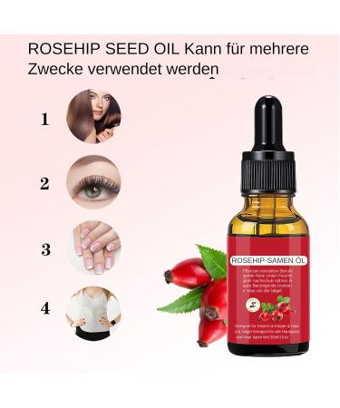  Generisch Rosehip Oil 30 ml Natural Organic Chicken Oil | Nourishing and Moisturizing Carrier Oil | Seed Oil for Face Skin Body Hair Hands etc. - Buy Online on GoSupps.com
