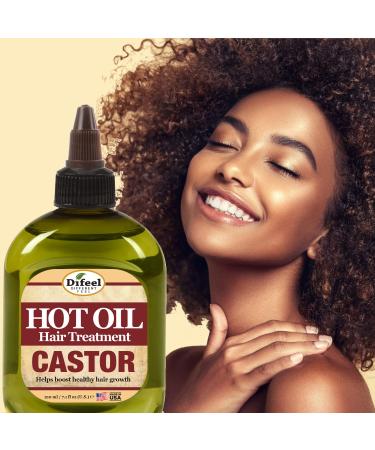 Difeel Castor Hot Oil Treatment 7.1 oz - Nourishing Hair Treatment for Strength and Shine - Buy Online on GoSupps.com