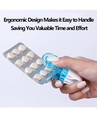 Portable Pill Taker Remover | Effortless Tablet Popper for Blister Packs | Quick & Easy Pill Extraction Tool - Transparent - Buy Online on GoSupps.com