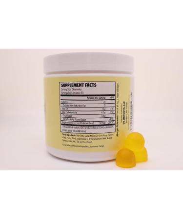 Certified Vegan Vitamin D3 Gummies 1 000 IU per Gummy | Lemon Flavor | Plant-Based & Limited-Ingredient | Non-GMO Gluten-Free Soy-Free | Immune & Bone Health Support for Adults Seniors & Kids - Buy Online on GoSupps.com