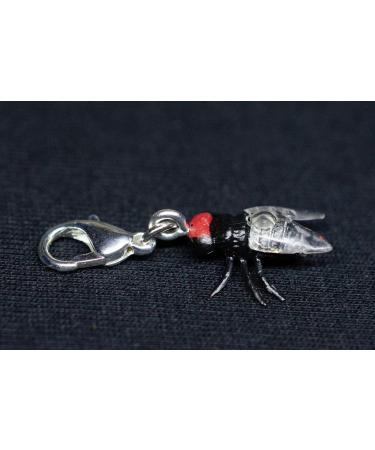 Miniblings Fly Charm Zipper Pull - Handmade Silver-Plated Insect Pendant for Fashion Jewelry & Bracelets - International Shipping Available - Buy Online on GoSupps.com