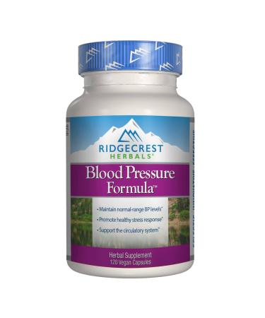 RidgeCrest Herbals Blood Pressure Formula 120 Vegan Capsules
