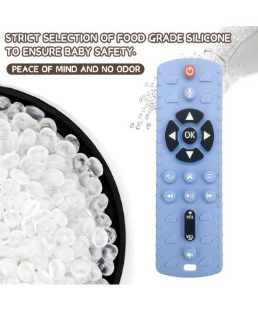 FATEORT Silicone Baby Teething Toys 2-Pack | Pressable Remote Control Shape | Boys Girls 3 Months+ | Relief for Teething Gum | Black - Buy Online on GoSupps.com