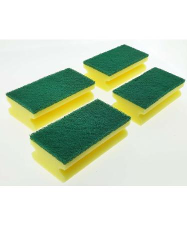 Buy XXL Yellow Scouring Pads - 130x70x45mm Kitchen Sponge Set (4 Pack) for International Shipping - Buy Online on GoSupps.com