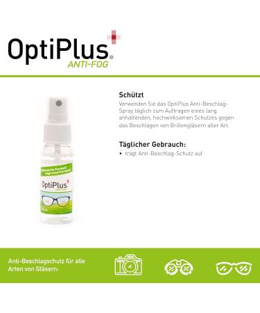 Optiplus Anti-Fog Spray 30ml - Long-Lasting Protection for Diving & Ski Glasses - Travel-Friendly for High Humidity - Buy Online on GoSupps.com