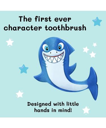 Chompers The Shark Kids Toothbrush - Extra Soft Bristles with Large Handle | Animated Story Included | 1 Brush & Replacement Head - Buy Online on GoSupps.com
