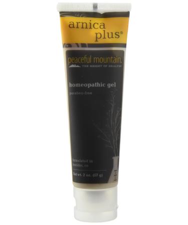 Peaceful Mountain Arnica Plus Homeopathic Gel - Natural Homeopthic gel for sore or cramping muscles - 2oz