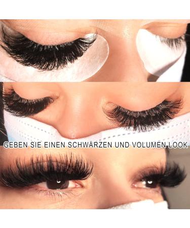 Shop Self-Fan Eyelids CC-0.05 10mm Easy Fan Lashes | Volume Technology Eyelash Extensions CC Curl 0.05 Strength | Black 10mm Eyelashes for Stunning Volume - Buy Online on GoSupps.com