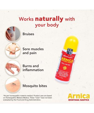 Arnica Montana Nartex Roll On Gel - 3.17 Oz | Natural Care | Handy Design - Buy Online on GoSupps.com