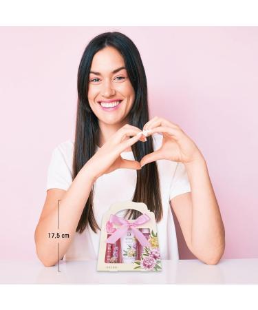 Accentra Sweet Peony Shower Set | Women s Gift Box | 3-Part Care Set - Shower Gel Body Lotion Bubble Bath | Perfect for Valentine s Day & Mother s Day - Buy Online on GoSupps.com