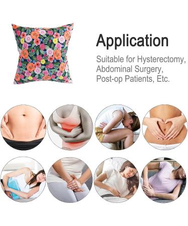 Cozy Hysterectomy Pillow | Hot/Cold Pocket Support for Abdominal Surgery | Ideal for Cervical Cancer, Tummy Tuck, C-Section Recovery | Mastectomy, Endometriosis, Hernia Patients | Comfortable and Cute Flower Design - Buy Online on GoSupps.com
