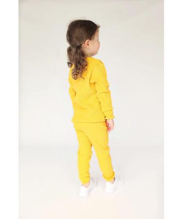 20 Colours Ribbed Pyjama for Boys and Girls | Unisex Baby & Adult Loungewear | Mustard Pyjamas 1-2 Years - Buy Online on GoSupps.com