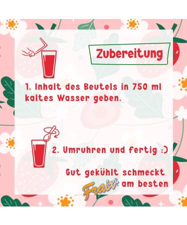 FRAIX Pack of 50 Raspberry Powder Drinks (50 x 100 g) - Instant Fruit Powder with Raspberry Flavour - Perfect Fruit Powder for On the Go - Buy Online on GoSupps.com