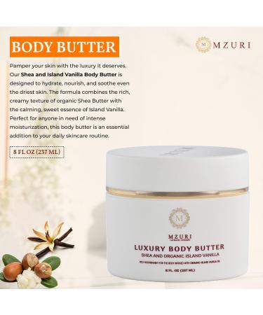 MZURI Body Butter Trio Set Shea with Jasmine Island Vanilla & Avocado Blends Organic Deep Hydration Body Creams for Dry & Sensitive Skin Natural Skincare Luxury Spa Gift Set (3 x 8 oz) - Buy Online on GoSupps.com