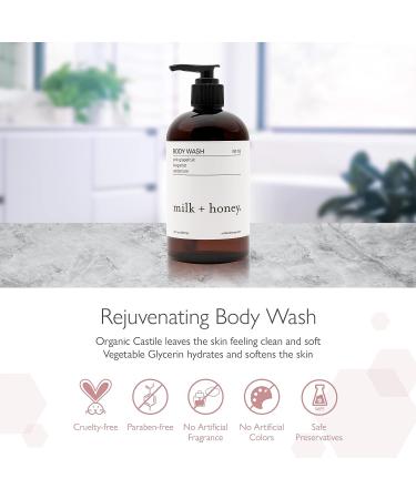 milk + honey Gentle Body Wash No. 16 with Pink Grapefruit, Bergamot, and Cardamom 12 Oz - Unisex Body Wash - Buy Online on GoSupps.com