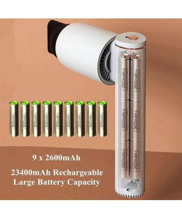 Cordless Hair Dryer Portable Rechargeable Travel Hair Dryer with Hot and Cold Air for Pet Care Hairdressing Oil Painting Drying - Buy Online on GoSupps.com