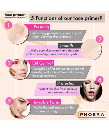 Phoera Foundation Full Coverage Makeup Set - x2 Sand 30ml Matte Foundation 6ml Face Primer & Liquid Brush for Flawless Application - International Shipping Available - Buy Online on GoSupps.com