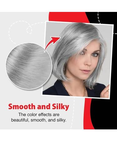 Silver Grey Natural Hair Colour Cream Unisex Hairstyle Temporary Colour DIY Fashion Permanent Light Grey - Buy Online on GoSupps.com